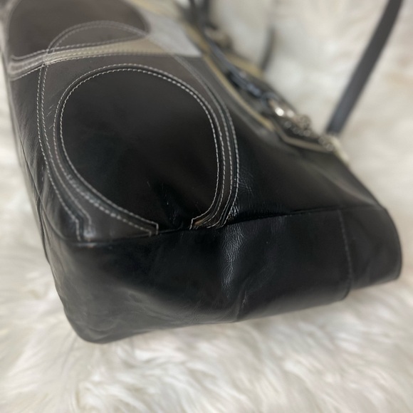 Coach Black Leather Tote Bag - Picture 5 of 12